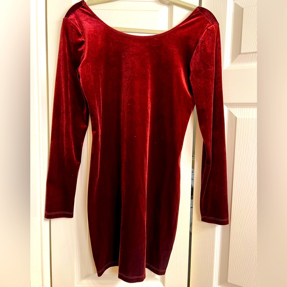 Mini red dress